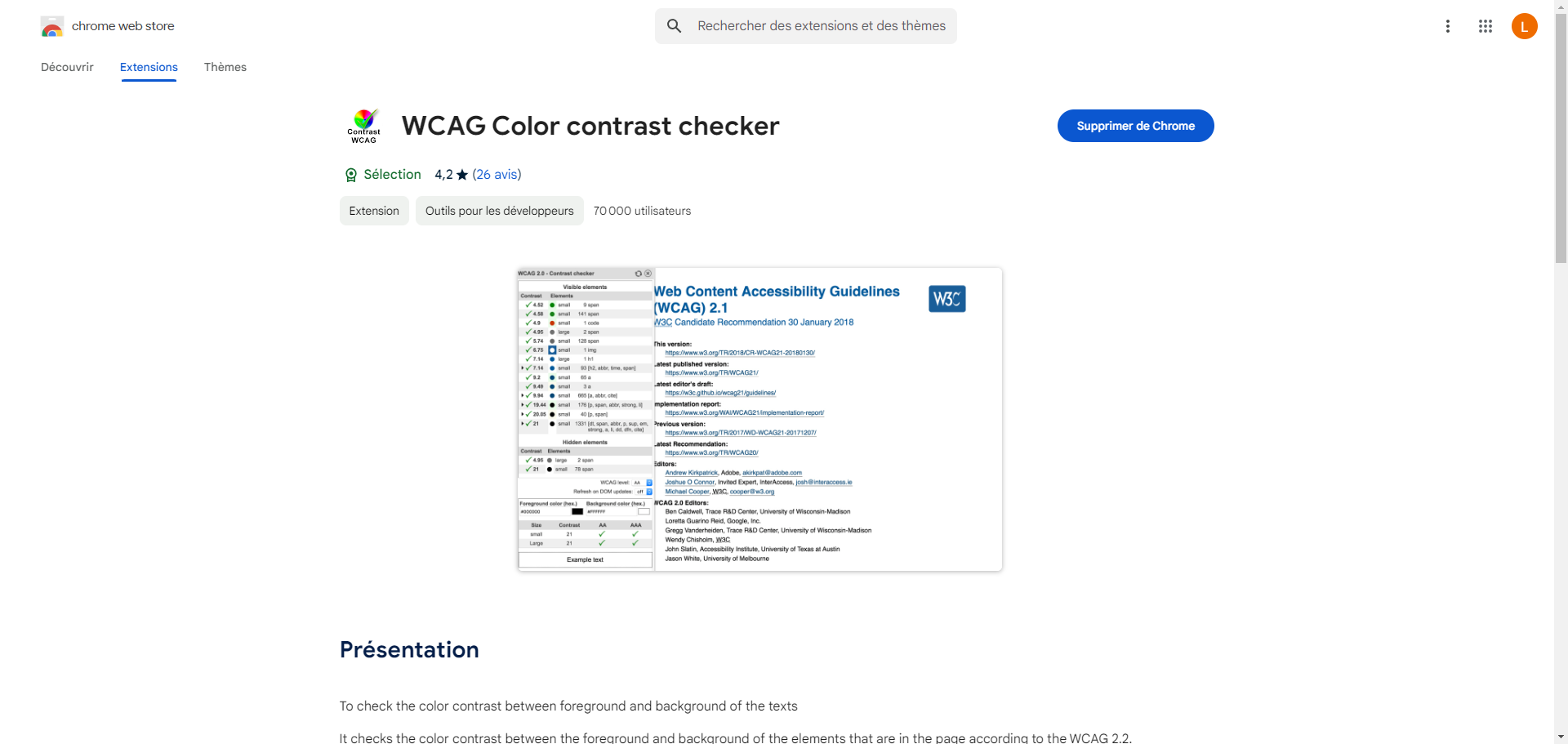 Qu'est-ce que le WCAG Color Contrast Checker ?