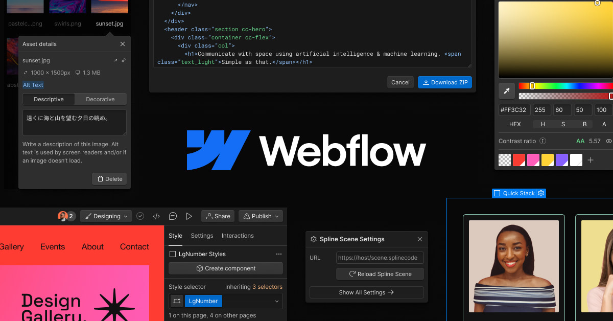 Image réalisé par Webflow