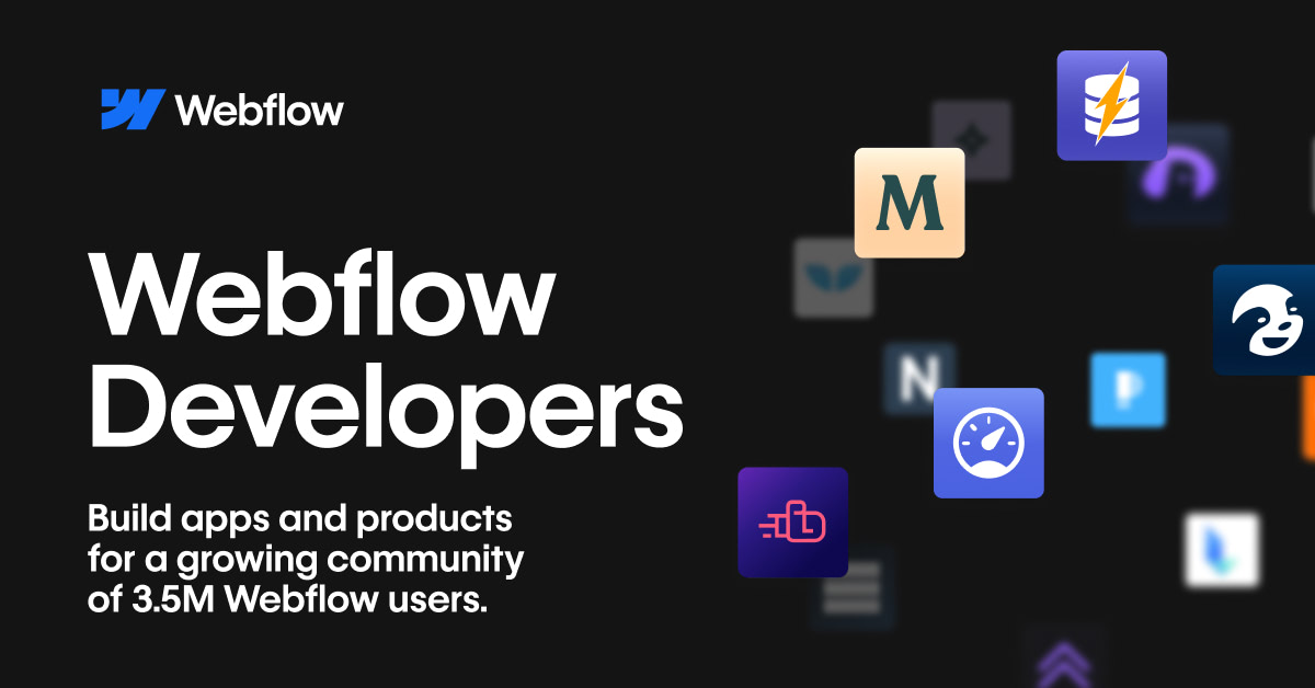 Image réalisé par webflow pour les développeurs