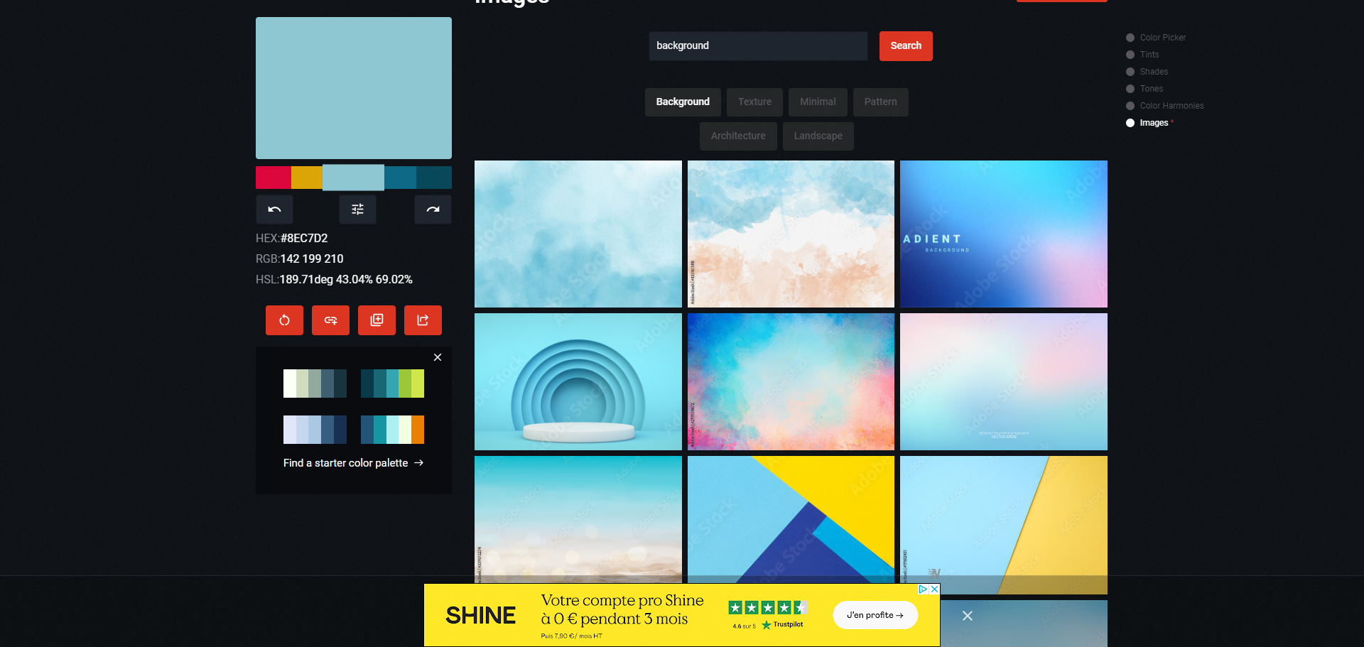 Avantages de Color Palette Builder