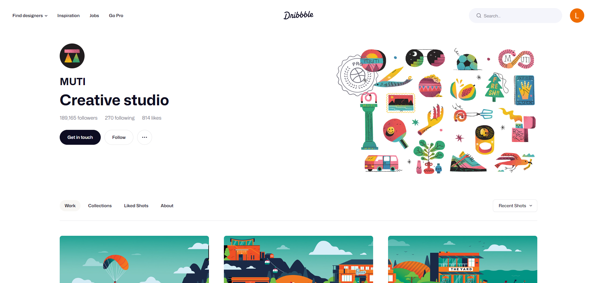 Inconvénients de Dribbble