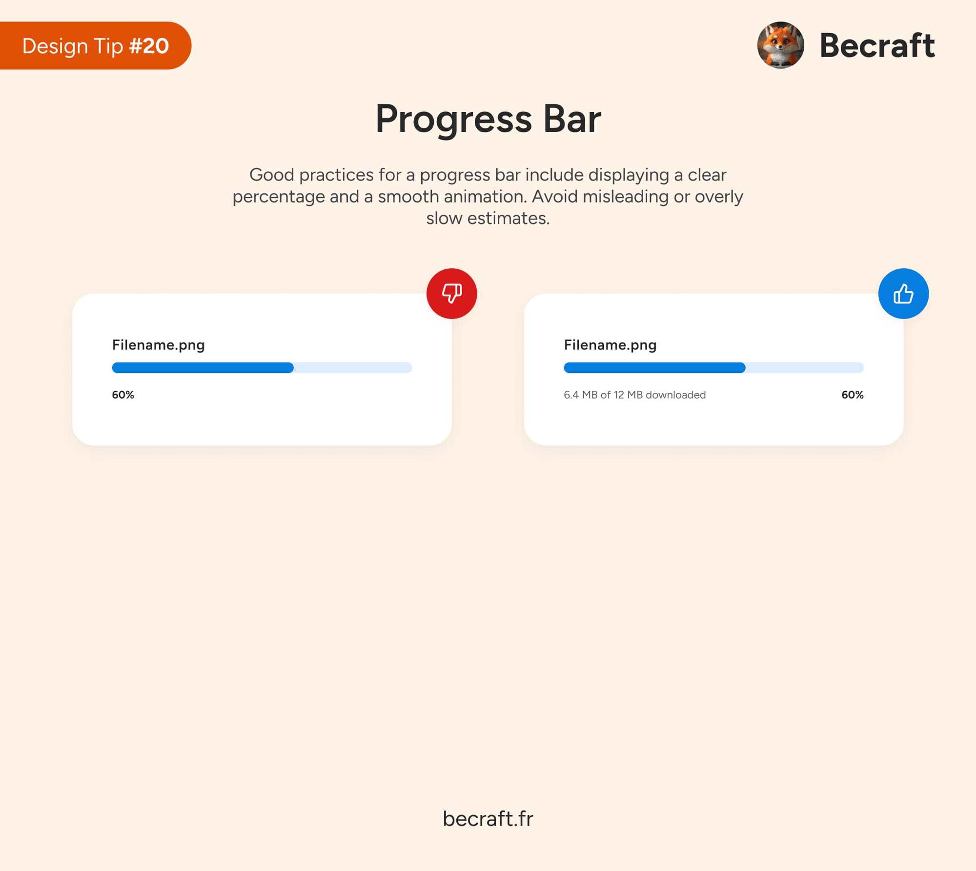 Do/Don't - Progress Bar Dribbble