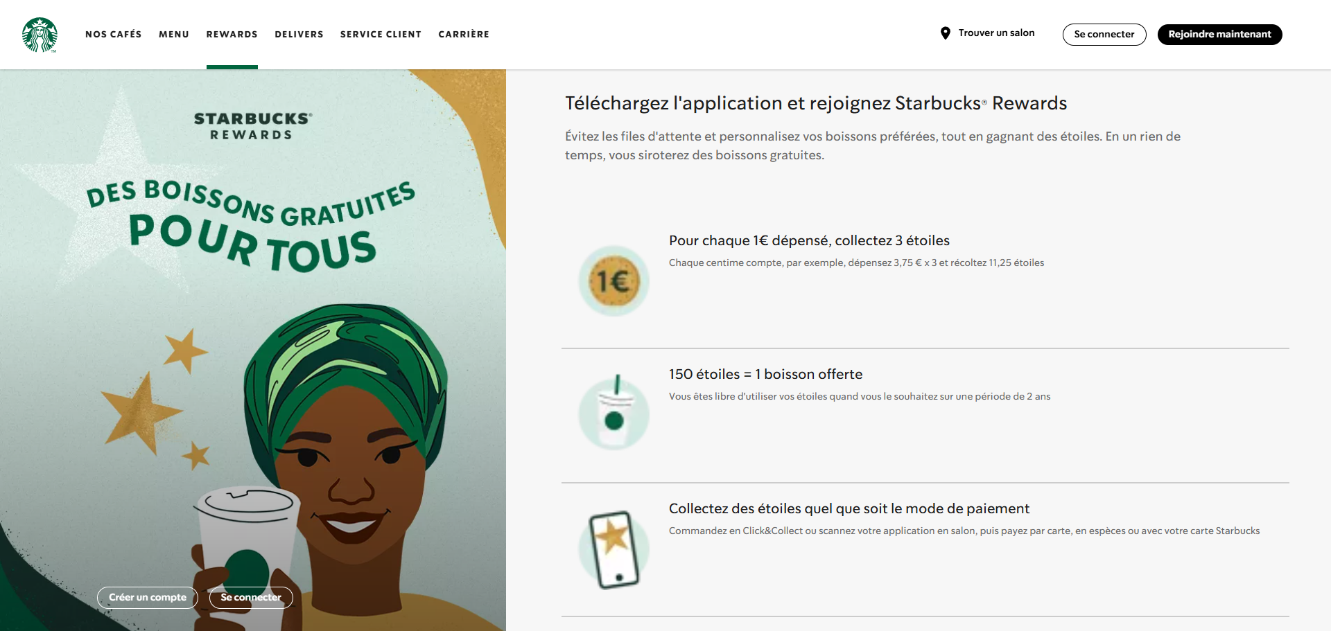 Récompenses Fixes (Starbucks)