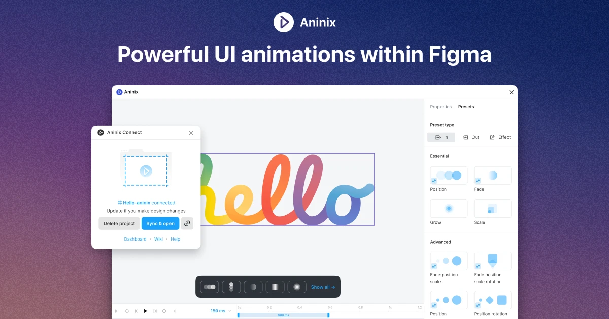 Les meilleurs plugins Figma pour créer des animations Lottie (Aninix)