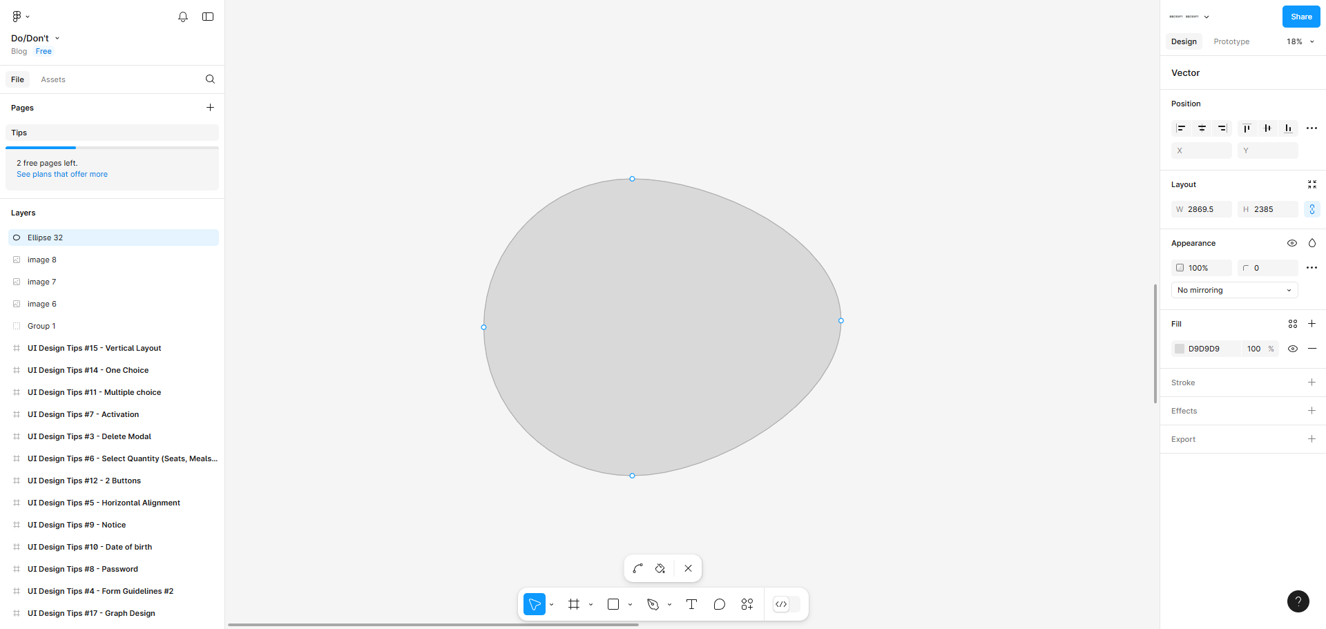 Pourquoi utiliser formes, lignes et courbes dans Figma ?