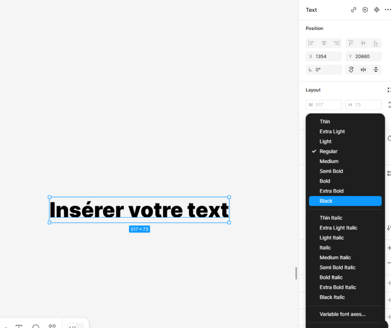 Travailler la hiérarchie typographique dans Figma