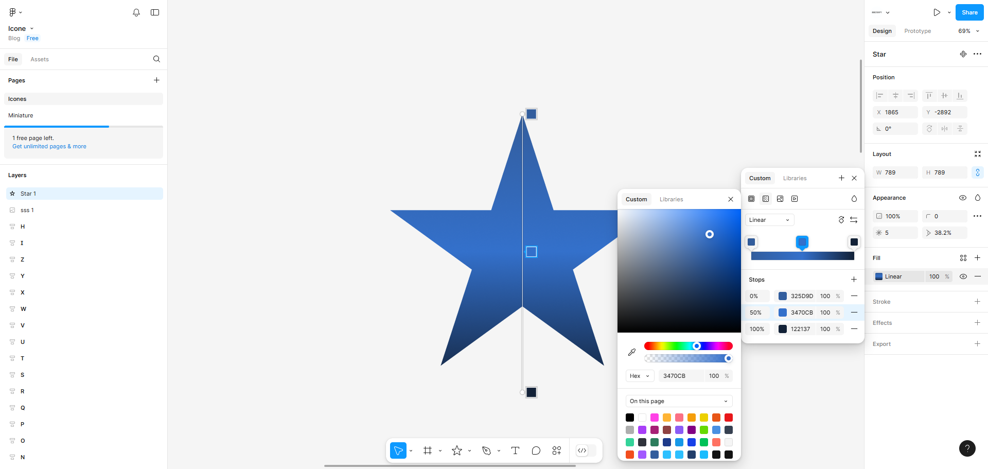 Créer des dégradés personnalisés avec des couleurs multiples